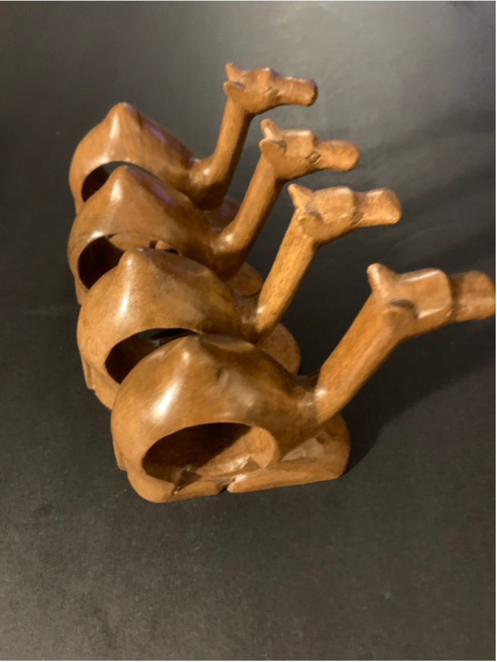 Brown Camel Napkin Rings